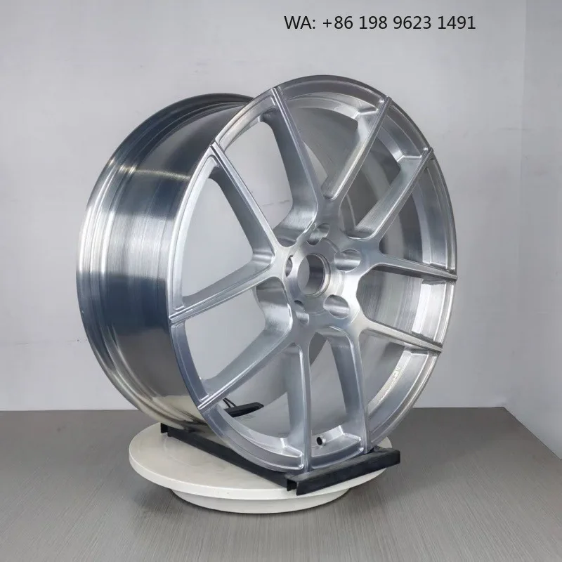 High-end customized deep concave forged alloy wheel hub, multi-inch single-piece sport rims, 5×3 PCD, gold polished finish