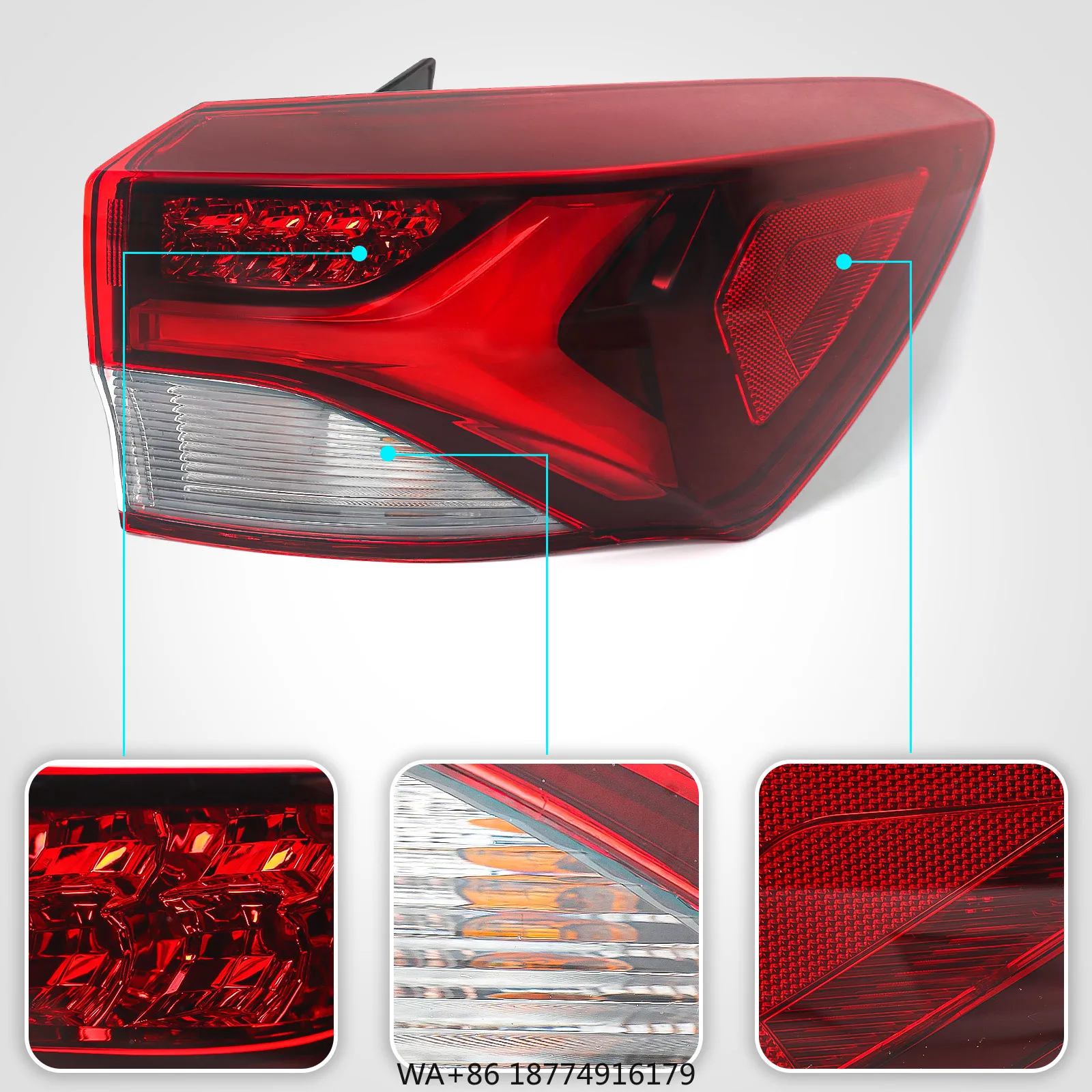 

LED Outer Tail Light Assembly for 2021-2023 Chevy Trailblazer OE Replacement Rear Lamp Driver Passenger Side 42825749 42825753