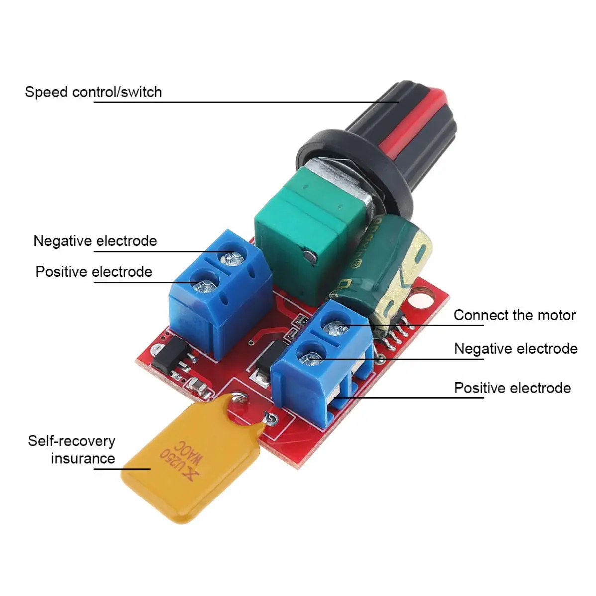 10A Voltage Regulator 5-16V PWM DC Motor Speed Controller Stepless Speed Regulator LED Dimmer Power Controller