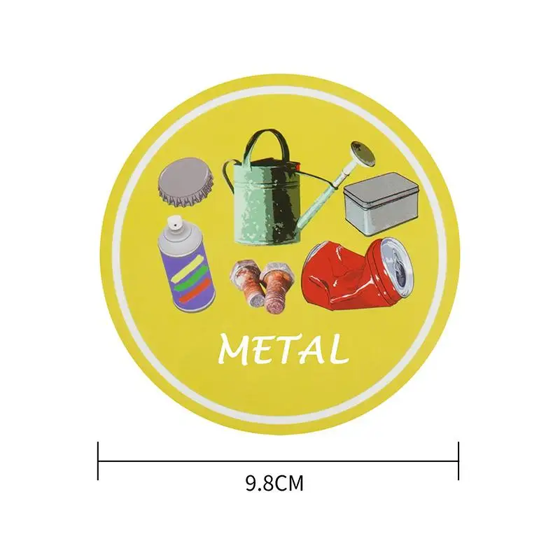 *Recycling Trash Can Sticker For Easy Garbage Classification Waterproof Suitable For Communities, Schools, Families, Offices view 6