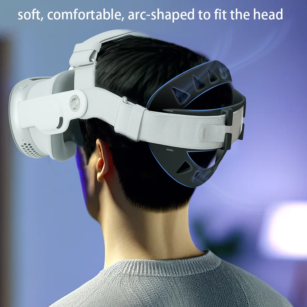 غطاء خلفي لتقليل الضغط لآبل فيجن برو ، عصابة رأس صغيرة ، وسادة تبو ، حزام رأس ، ملحقات VR قابلة للتنفس