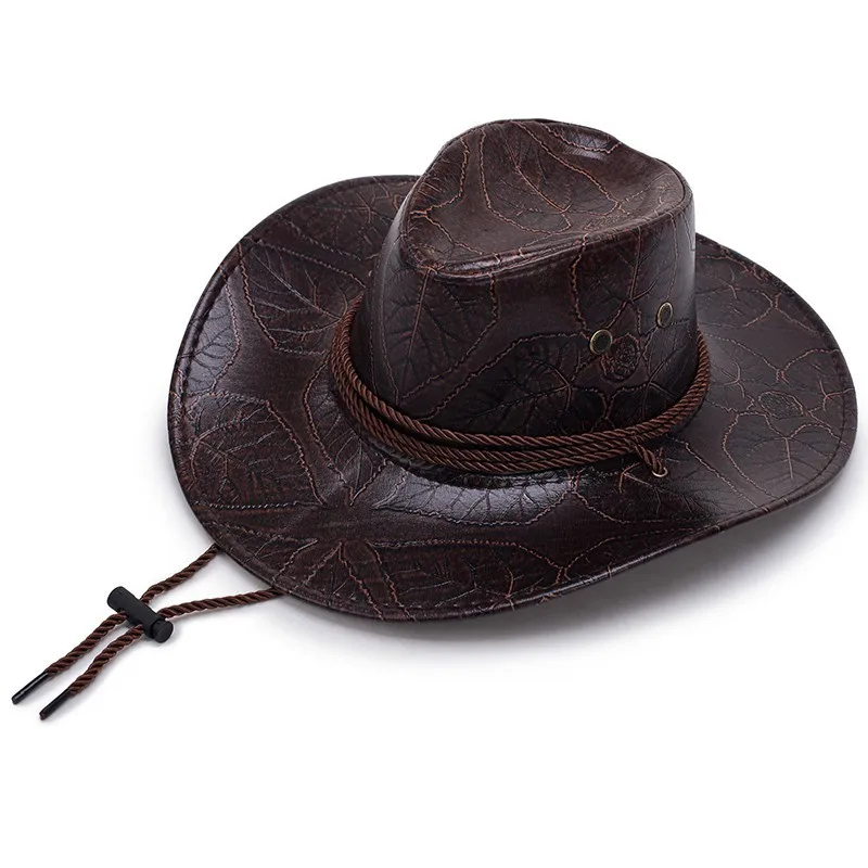 Game Red Dead Redemption 2 Cowboy Hat Cosplay Costume Prop Hats Leather Unisex