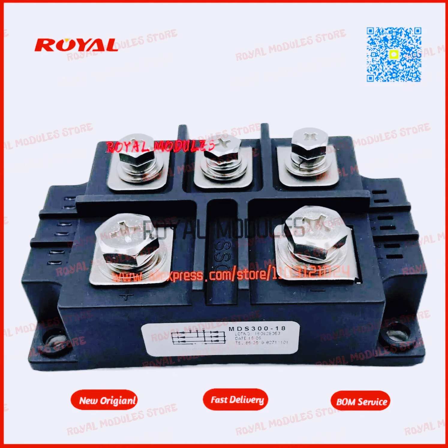 MDS300-18   New Original Rectifier Diode Bridge Module MDS300-16 MDS300-14 MDS300-12