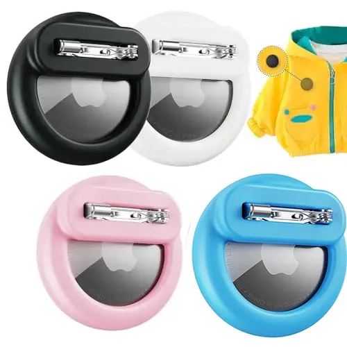Silicone Airtag Holder for Kids with Safety Pins AirTag GPS Tracker Case for Children Elderly Hidden Inside Clothes Shoe Backpac