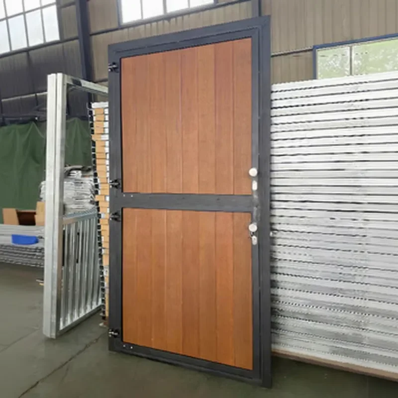 Indoor and Exterior Durable Wooden Metal Horse Barn Dutch Door Horse Stable Paddock Door