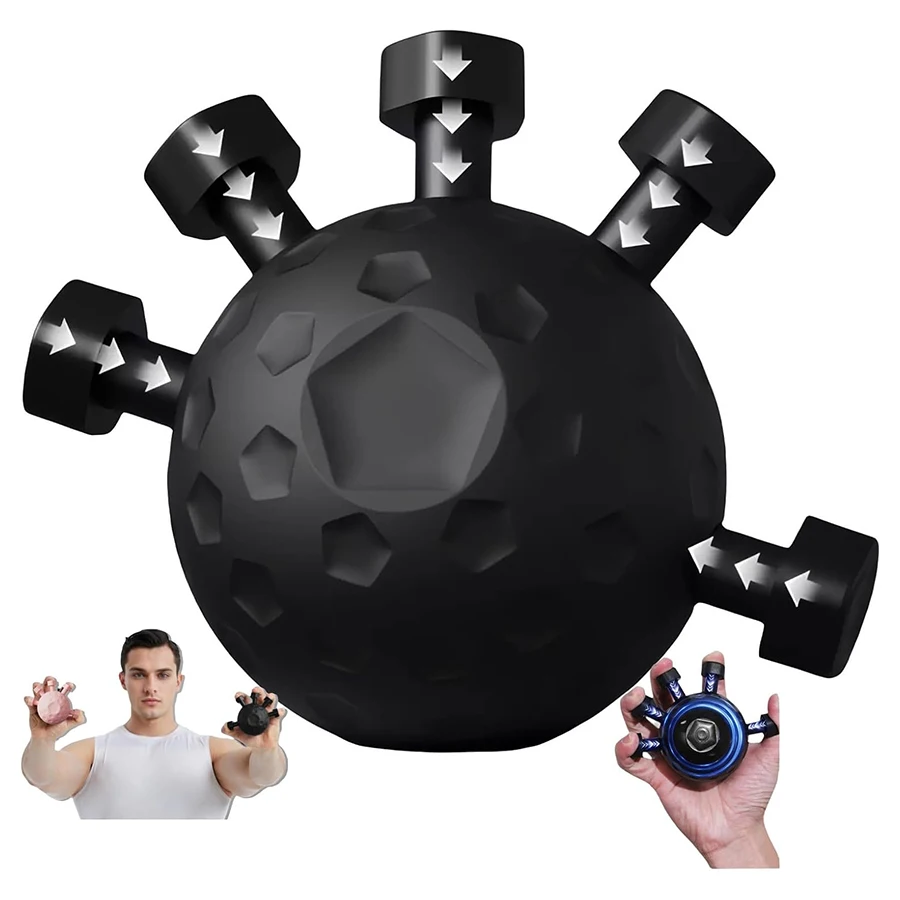 Verstellbarer Handgriff-Verstärker - Unterarm- und Finger-Übungsball, Quetschtrainer für Gitarristen, Kletterer & Rehabilitationstherapie