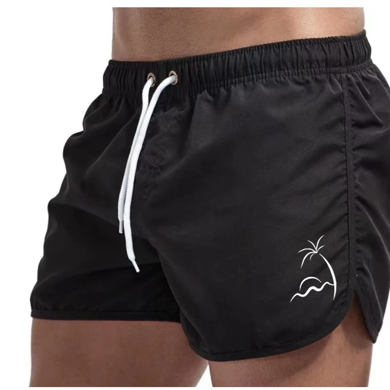 Men'S Printed Beach Shorts With Side Pockets Casual Swimwear Inner Lining Lightweight Non-Elastic Ideal For Vacation Wear