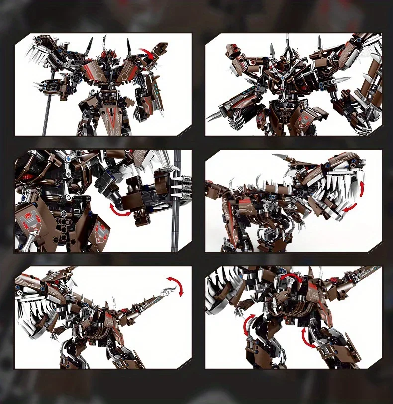 Mech 2 in 1ชุดของเล่นตัวต่อบล็อกตัวต่อขนาดเล็กเปลี่ยนรูปร่างบล็อกตัวต่อ