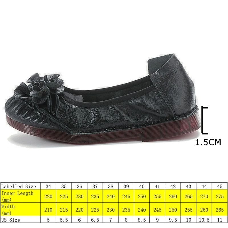 Koznoy 1.5cm Flats Loafer Soft Soled Good Cushioning Flexible Cozy Lightweight Cow Genuine Leather Summer Appliques Women Shoes