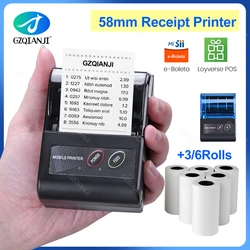 58mm Portable Mini Thermal POS Printer Bluetooth Wireless Receipt Bill Maker Mobile Printer Android Support Loyverse e-Boleta