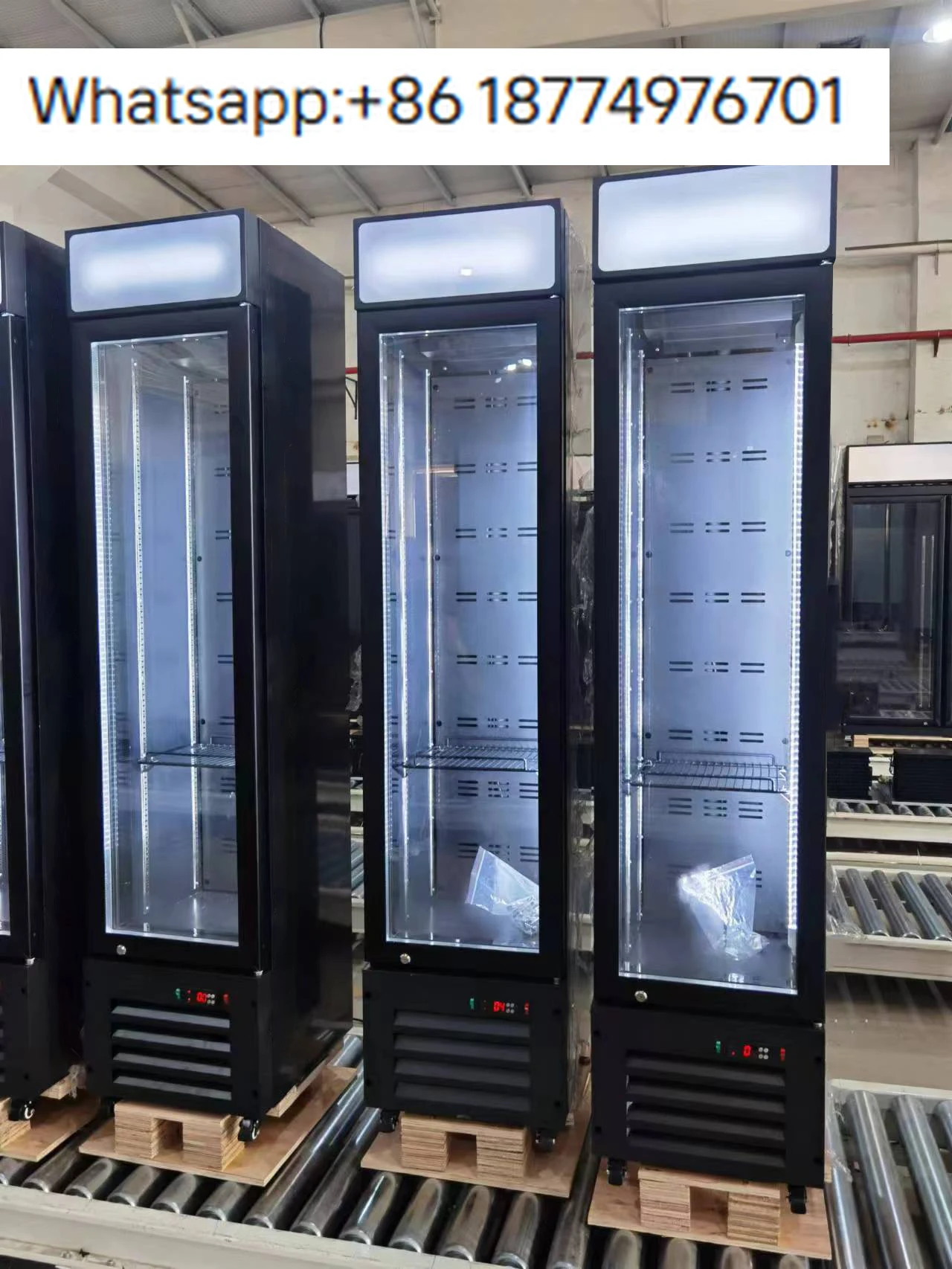 

HOT Sale Commercial Mini Freezer Ice Cream Display Case Frozen Food Frost Free Glass Vertical Refrigerator for Supermarket