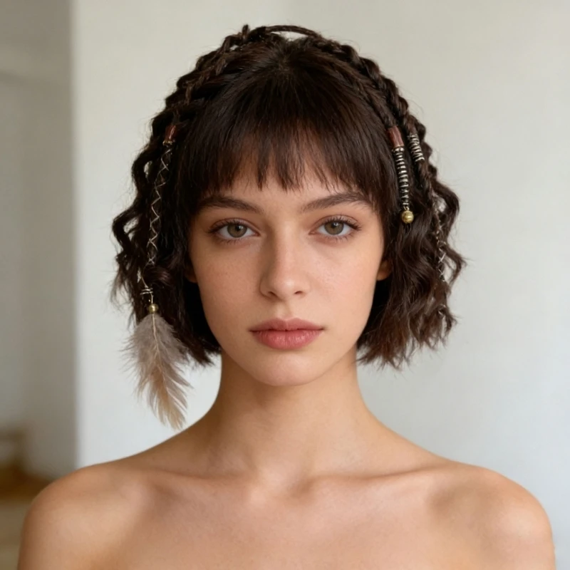 Elastische Dread-Pferdeschwanz-Haarverlängerung für Frauen und Männer, modisches Haar-Accessoire, Haarteil, geflochtene Y08E – Detail 4