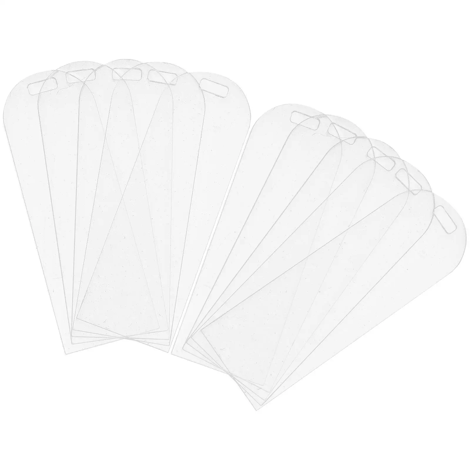 

10 Pcs Transparent Acrylic Blank Bookmarks DIY Clear Creative naments Gifts Students Supplies Reading Page Markers Bulk