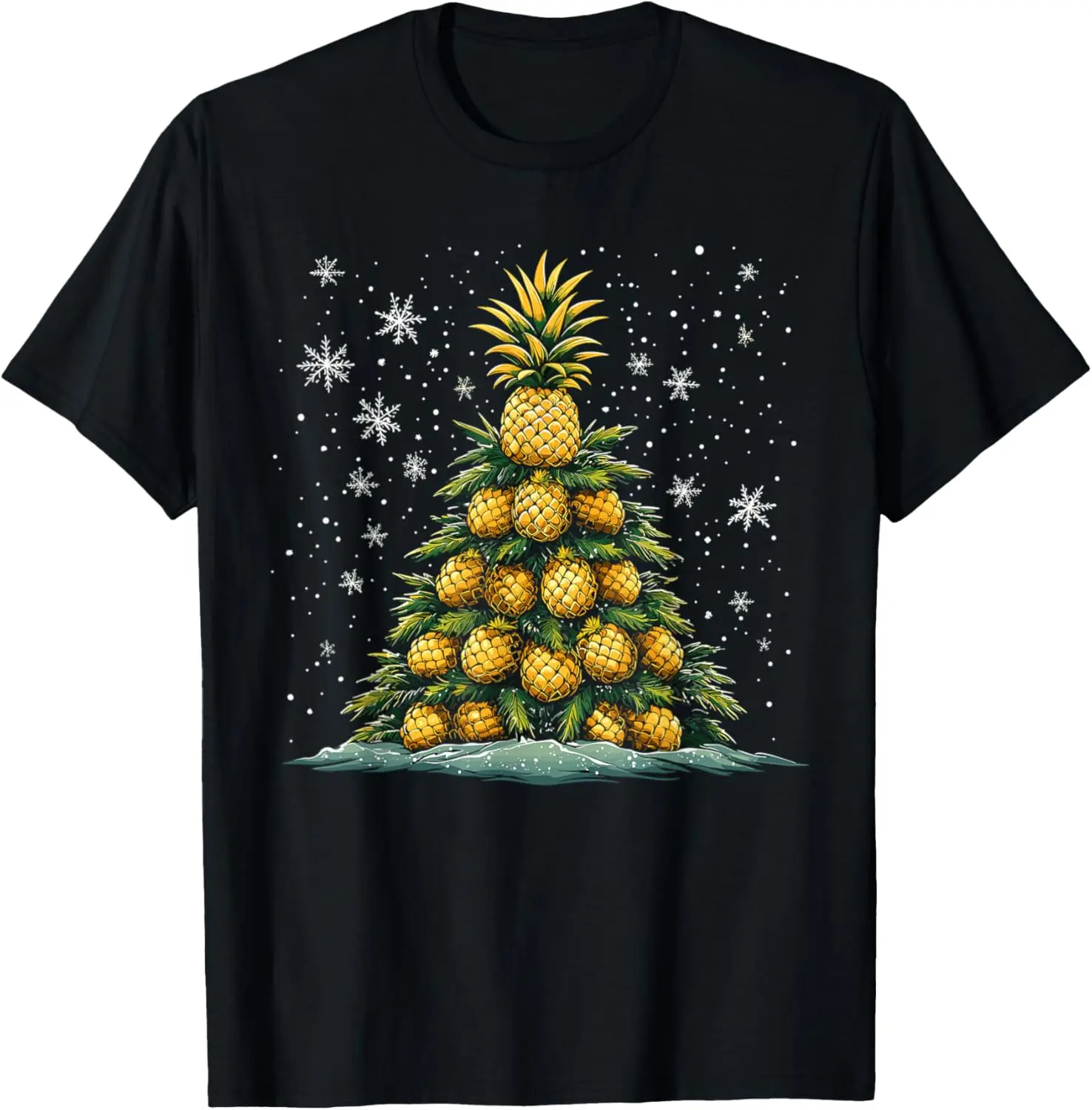 

Pineapple Christmas Tree Xmas Fruit For Men Women Kids T-Shirt
