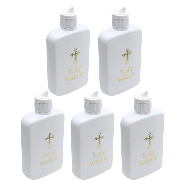 1/5pcs Holy Water Bottle Religion Cross Praying Meditation Household Container for Easter Christmas Church Praying DropShipping