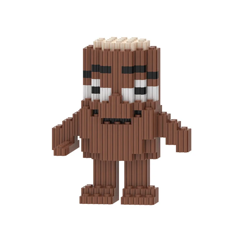 이탈리아 브레인로트 만화 피규어 블록 미니 벽돌 교육용 DIY 조립 장난감 책상 장식 선물 어린이용