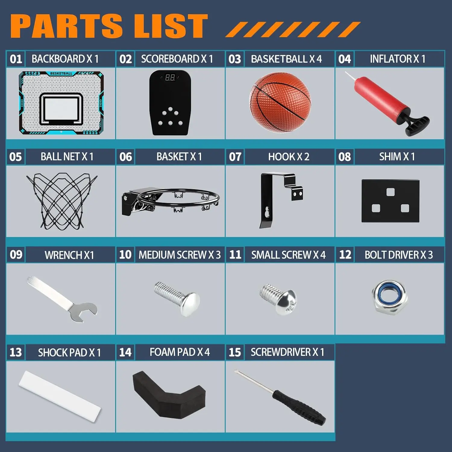 Aro de baloncesto para interiores y exteriores para niños con luz LED, marcador electrónico, tablero deportivo, juego divertido, juguete para regalo para niños y niñas