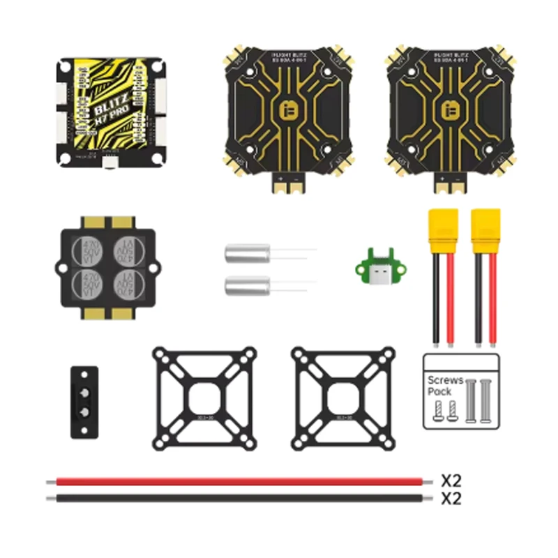 IFlight FPV 부품용 BLITZ H7 Pro 콤보 세트, BLITZ E80 Pro 4-in-1 ESC (CNC 알루미늄 커버 포함 또는 CNC 알루미늄 커버 미포함)