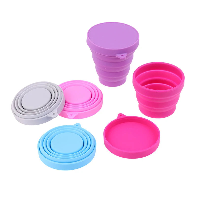 

1PC Portable Menstrual Cup Collapsible Silicone Cup Sterilizing Cup Feminine Hygiene Product