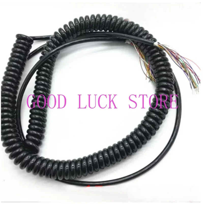 

Wholesale 12 15 16 17 18 19 21 Cores Spring Spiral Cable Coiled Cable for CNC Handheld Encoder Manual Pulse Generator MPG