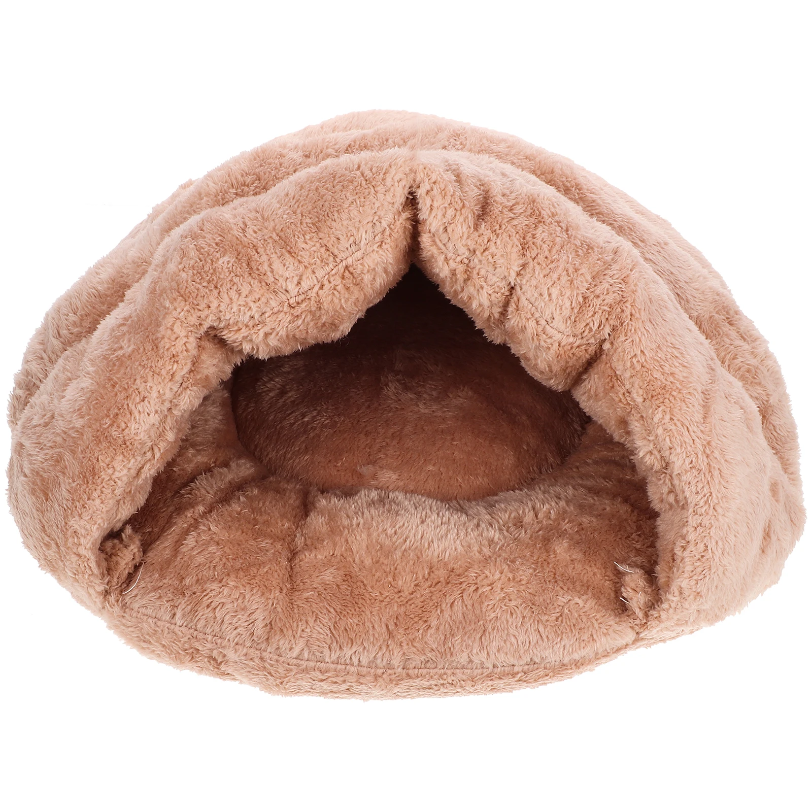 

Portable Cat Nest Bed for Small Cats Dogs Rabbits Size S Khaki Winter Indoor Pet Beds Kitten Sleeping Caves Dog Kennels