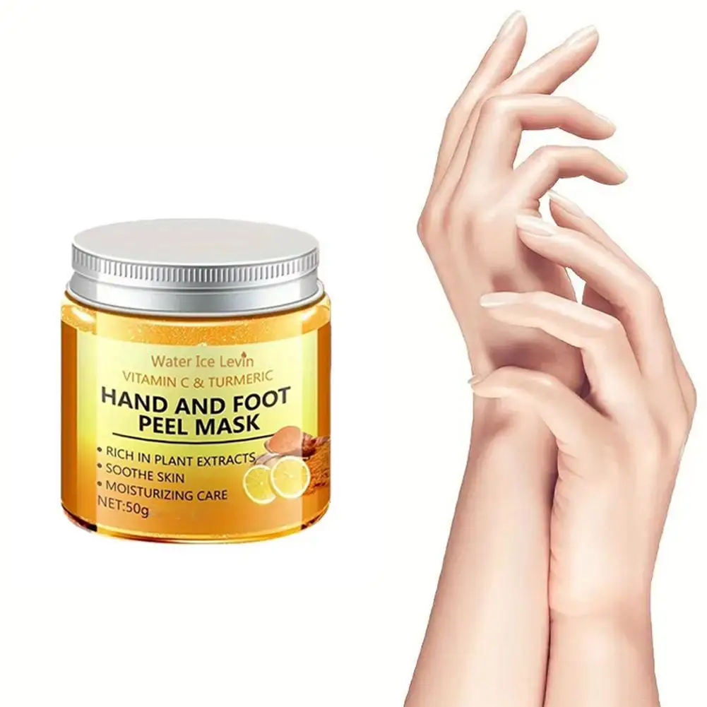 Vitamin C& Turmeric Hand and Foot Skin Mask Moisturizing Exfoliating Hand Wax Mask Moisturizing exfoliating nourishing skin Care