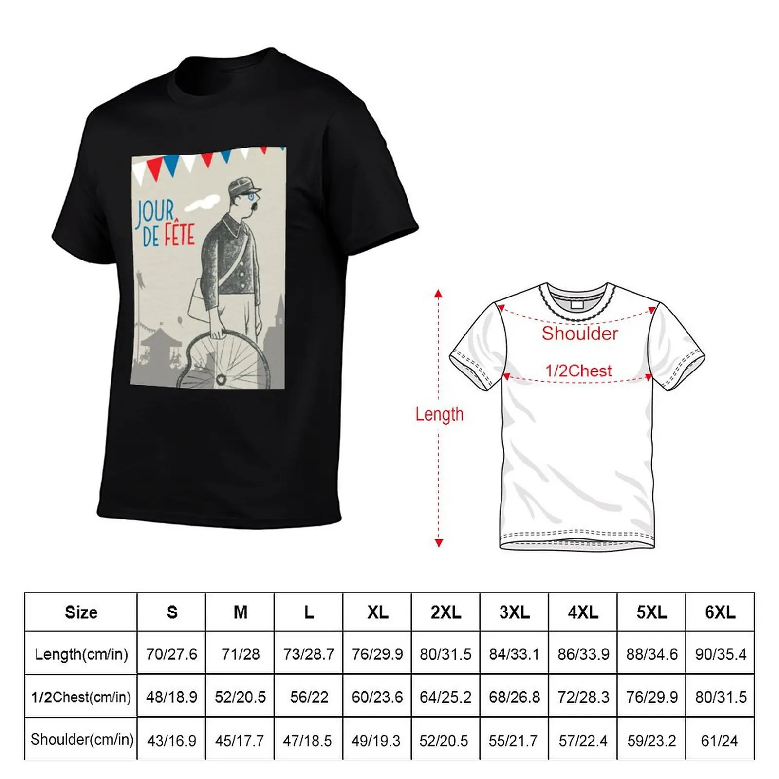 Jour de fete - The Big Day by Jacques Tati T-Shirt funny meme t-shirts hippie clothes men t shirts