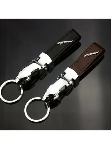재규어 X-TYPE F-TYPE S-TYPE XE XJ XK XJR XFR XJS XJL 자동차 가죽 키체인 키링 펜던트 장식