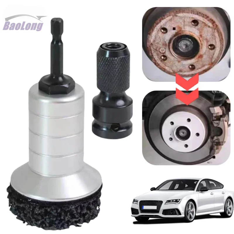 

Wheel Hub Resurfacing Kit Rust Cleaning Tools Maintenance Brake Disc Rust Removal Tool Fit for Vehicle Safety Enhancement