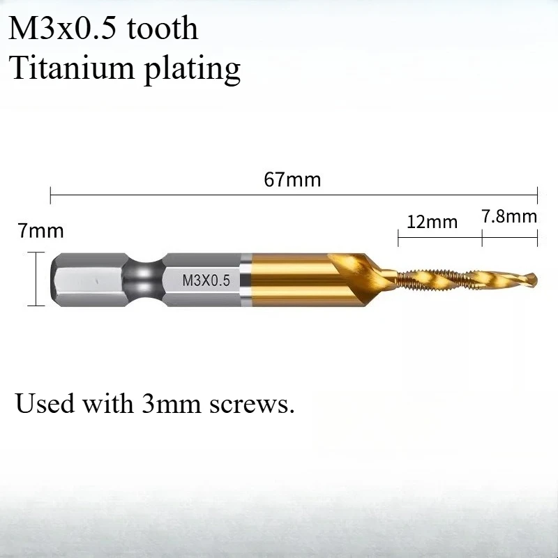 Three-in-one composite tapping tool for drilling and attacking holes