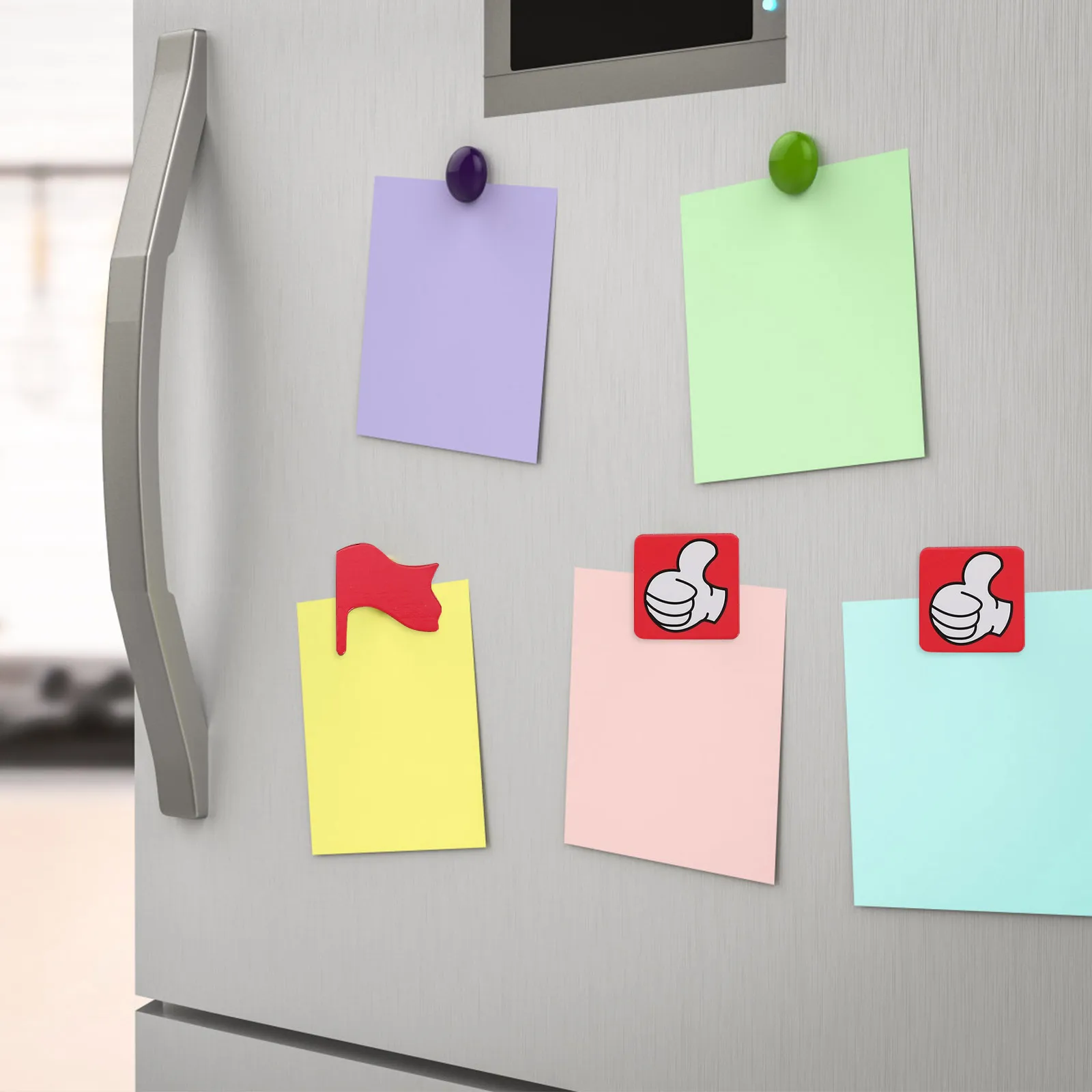 

10 Sheets Kids Magnetic Reward Stickers Thumb Flag Pattern Reward Incentive Stickers Classroom Teacher Fridge Magnet