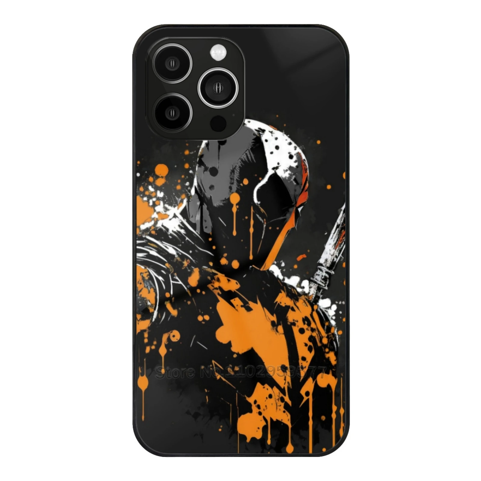 Luxury Tempered Glass Case For Iphone 15 14 13 12 11 Pro Max 7 8 Plus Xs Xr X Soft Cover Deathstroke Arrow Arkham City Comics