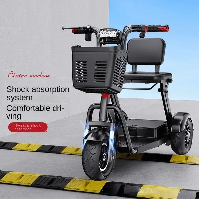 Elderly Scooter Electric Tricycle Battery Car Can Lift Chargable Lithium Battery Foldable and Portable Adult Electric Motorcycle