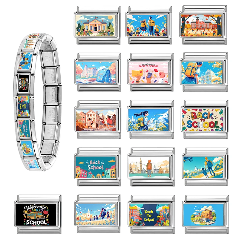 Breloques italiennes pour animaux de compagnie, chats et chiens, adaptées au Bracelet en acier inoxydable de 9MM, pour femmes et hommes, fabrication de bijoux, DIY, nouvelle collection