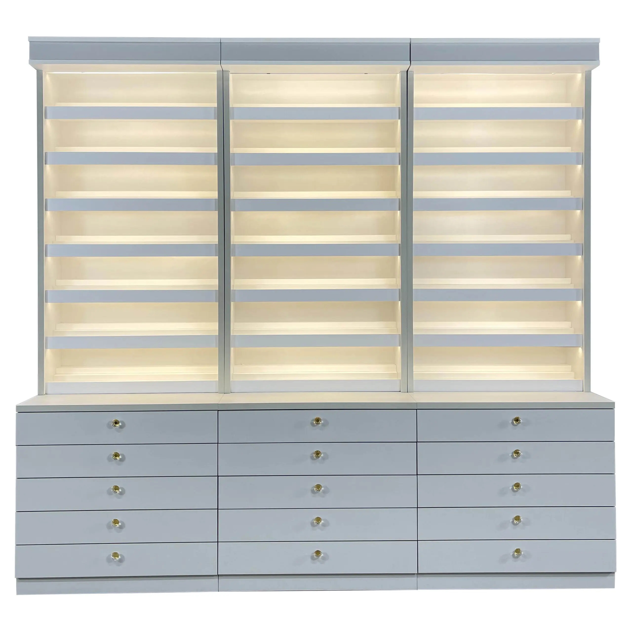 Modern Wood Wall Stand Solon Furniture Nail Polish Cabinets Rack Spa Nail Equipment Display Cabinet