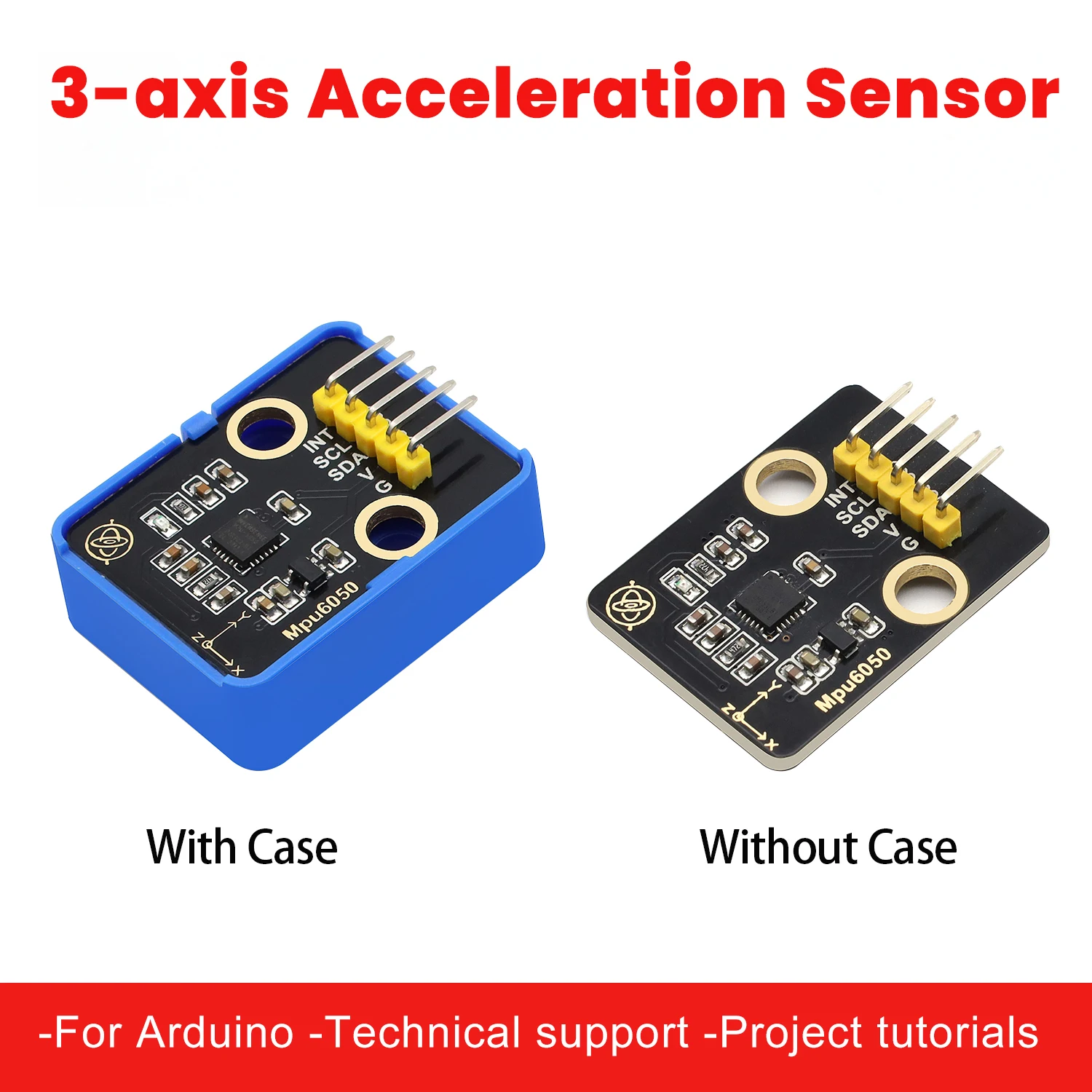 MPU6050 three-axis Accelerometer For Arduino/Raspberry Pi/Lego DIY Electronic Building Blocks For Robot and Motion Monitoring