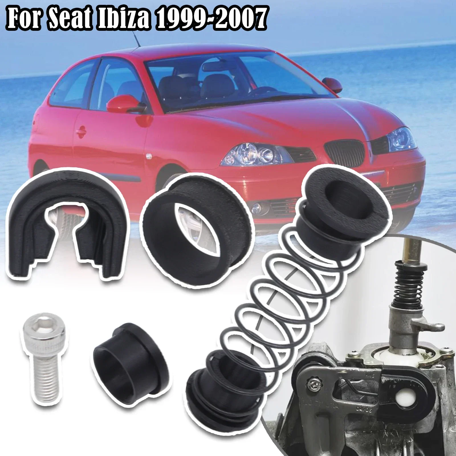 

For Seat Ibiza 1999 - 2007 Gearbox Repair Kit MT Trans Shifter First Gear Getter Reverse Lever Change Selector Linkage Bushes