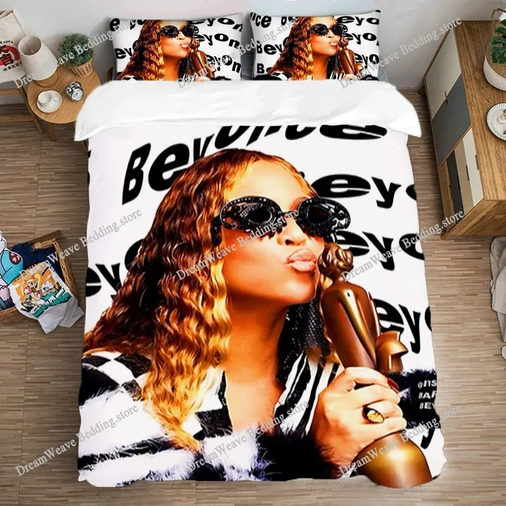 

Queen Bed Comforter Sets Single Double Large Size Duvet Cover Set Bedding Decorations B-Beyonces Pillowcase Fashion Art Linen963
