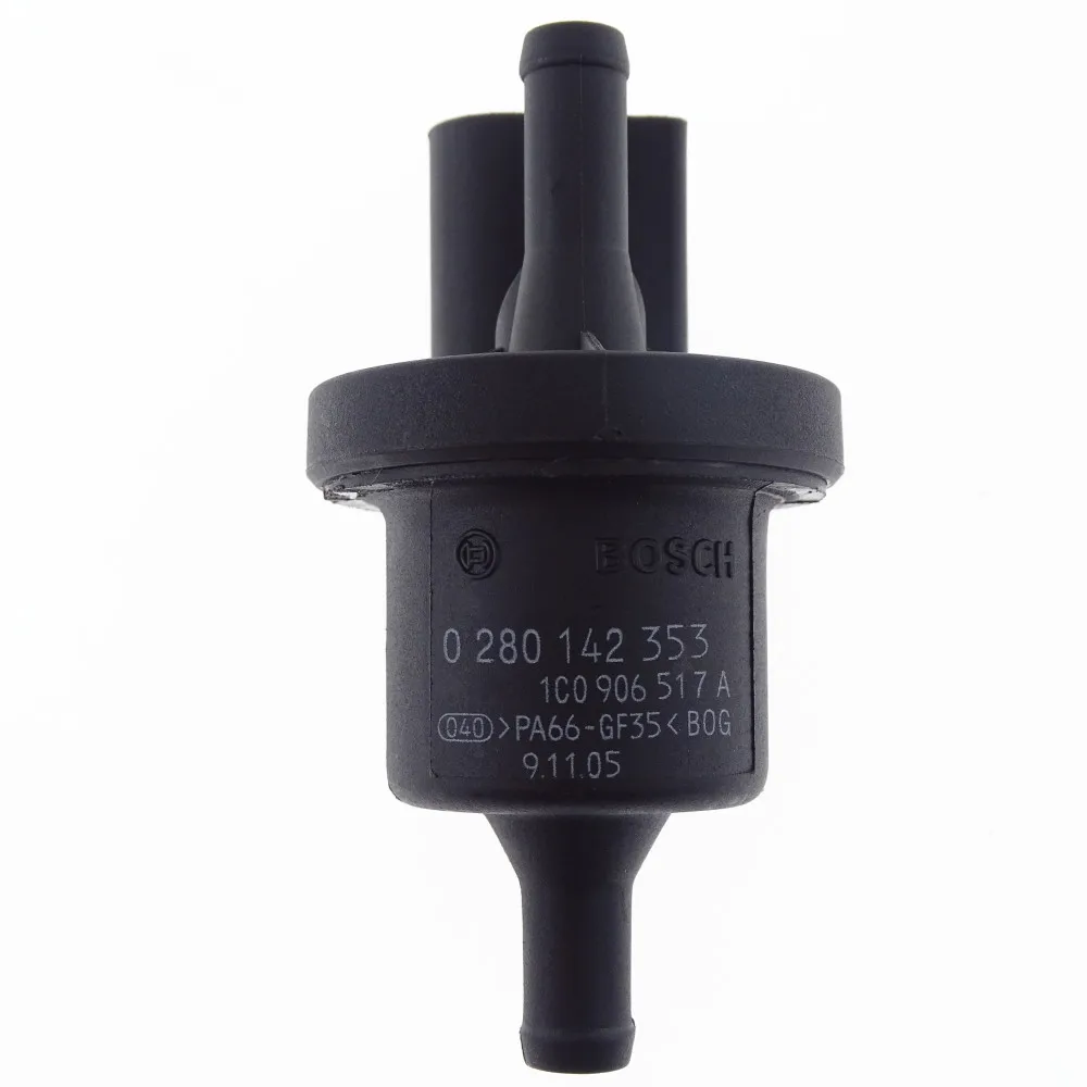 Solenoide de purga de depósito de Vapor para VW Bora, Jetta, Golf, Passat, Touran, Audi A3, S3, A6, S6, Skoda Fabia, Seat Ibiza 1C0906517A 0280142353