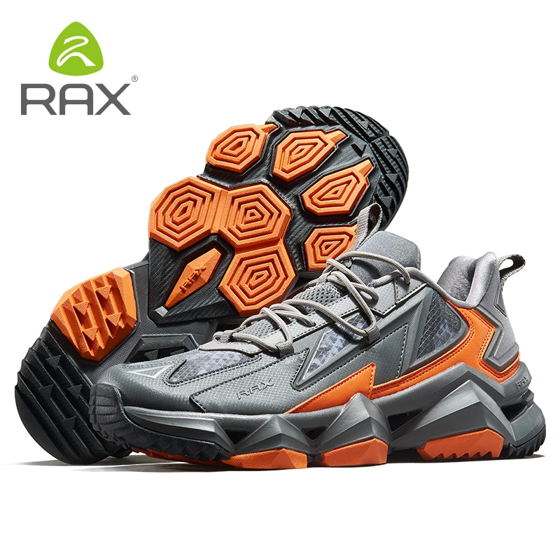 Rax Men Waterproof Hiking Shoes Breathable Hiking Boots Outdoor Trekking Sports Sneakers Tactical Shoes