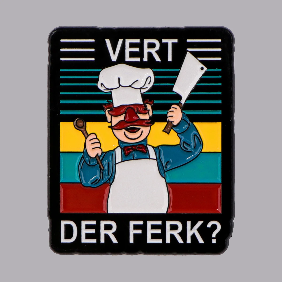 Funny Swedish Chef Enamel Pin Quotes Brooch Pines Lapel Pins Badge on Backpack Clothing Accessories Fashion Jewelry Friends Gift