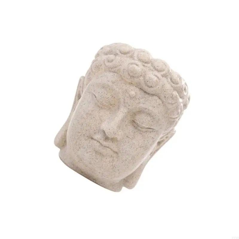 Macetero con escultura Budas único, para plantas pequeñas, hierbas en espacios para Patios y salas estar, P9YB