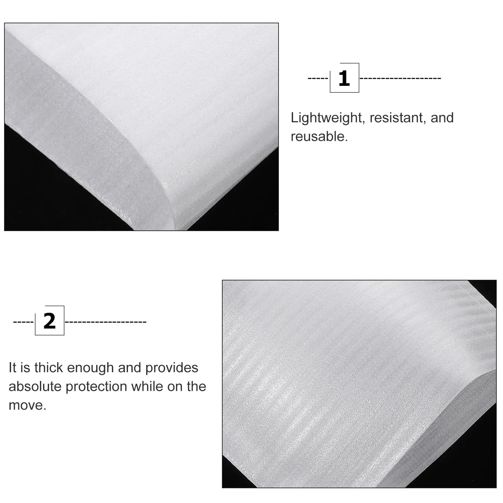 100 Pcs Anti Static Pearl Cotton Bags Thick Cushion Wraps Packaging Reusable Vibration Absorption Protect Fragile Items Office