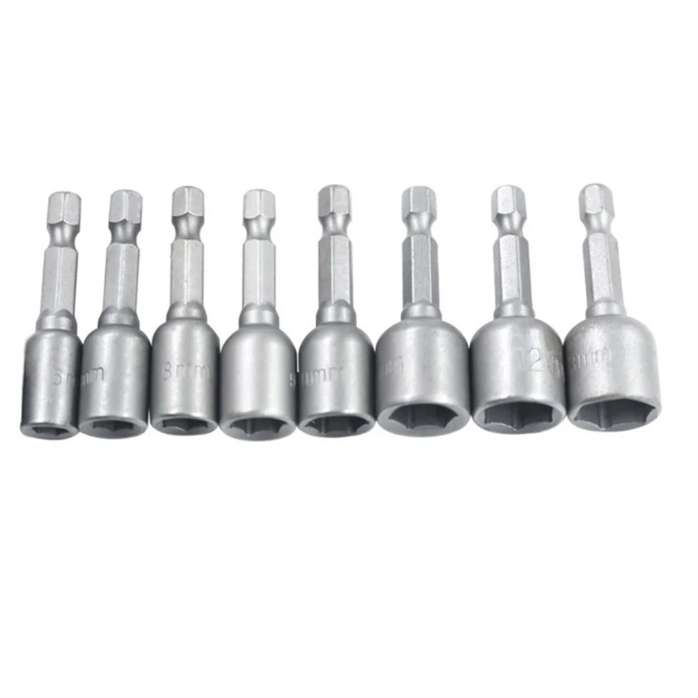 Electric Drill Bit Magnetic Nut Driver Driver Socket Office Shop Quick Release Additional Length Chrome Vanadium Steel