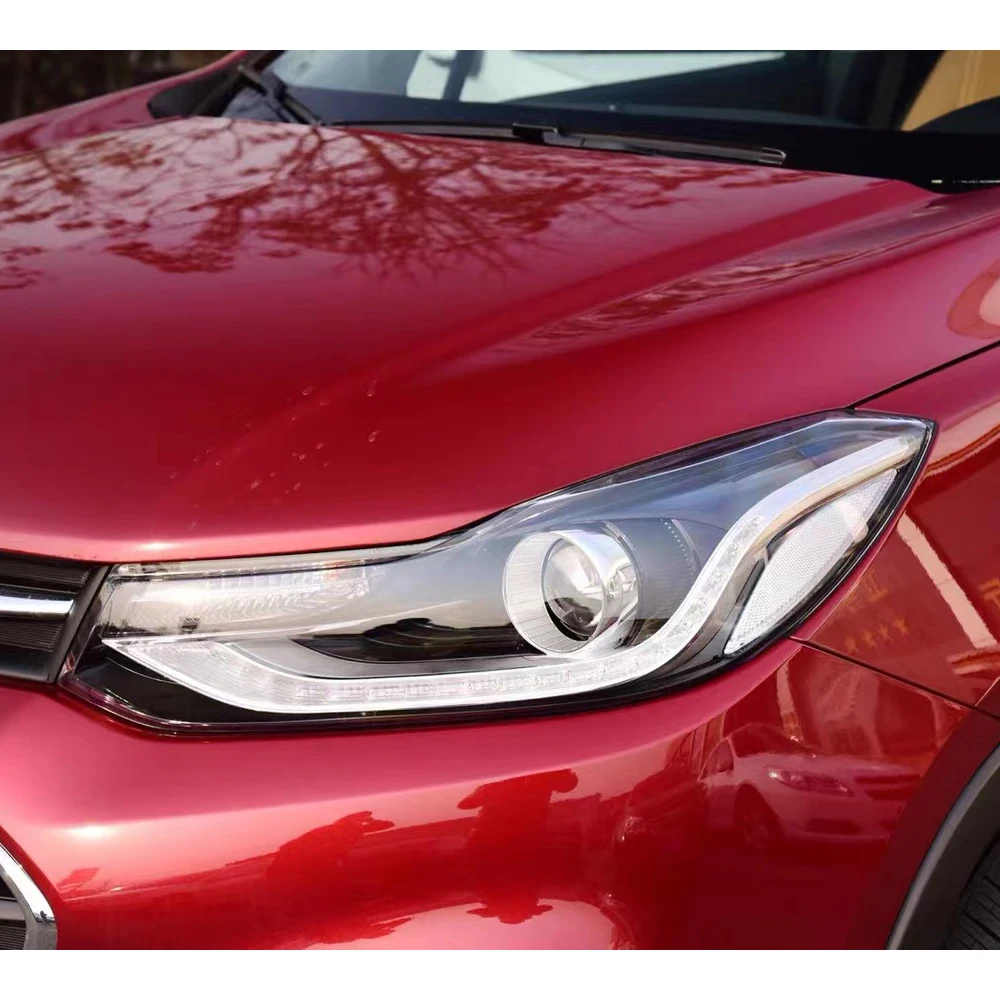 For Chevrolet TRAX 2017 2018 Car Front Headlight Cover Transparent Glass Masks Headlamps Shade Lens Lampshade Lamp Shell