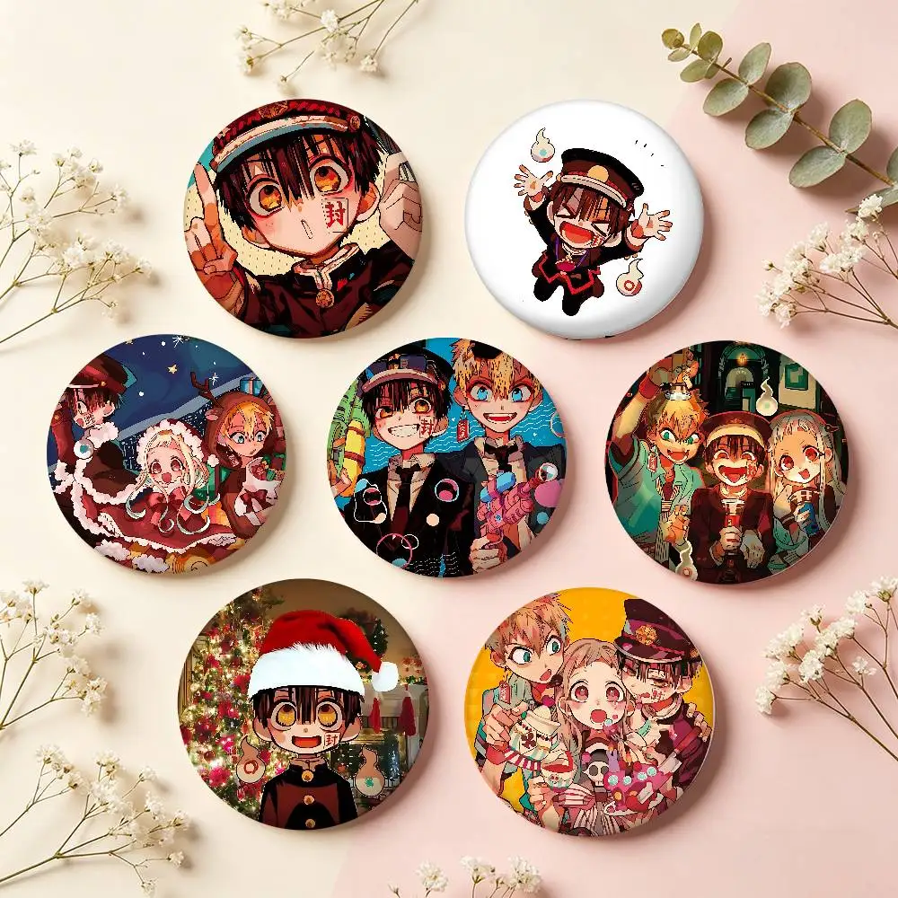 Anime Toilet-bound Hanako-kun Cartoon Star Badges, Brooches, Pins, Tin Props, Christmas Gifts, Birthday Gifts