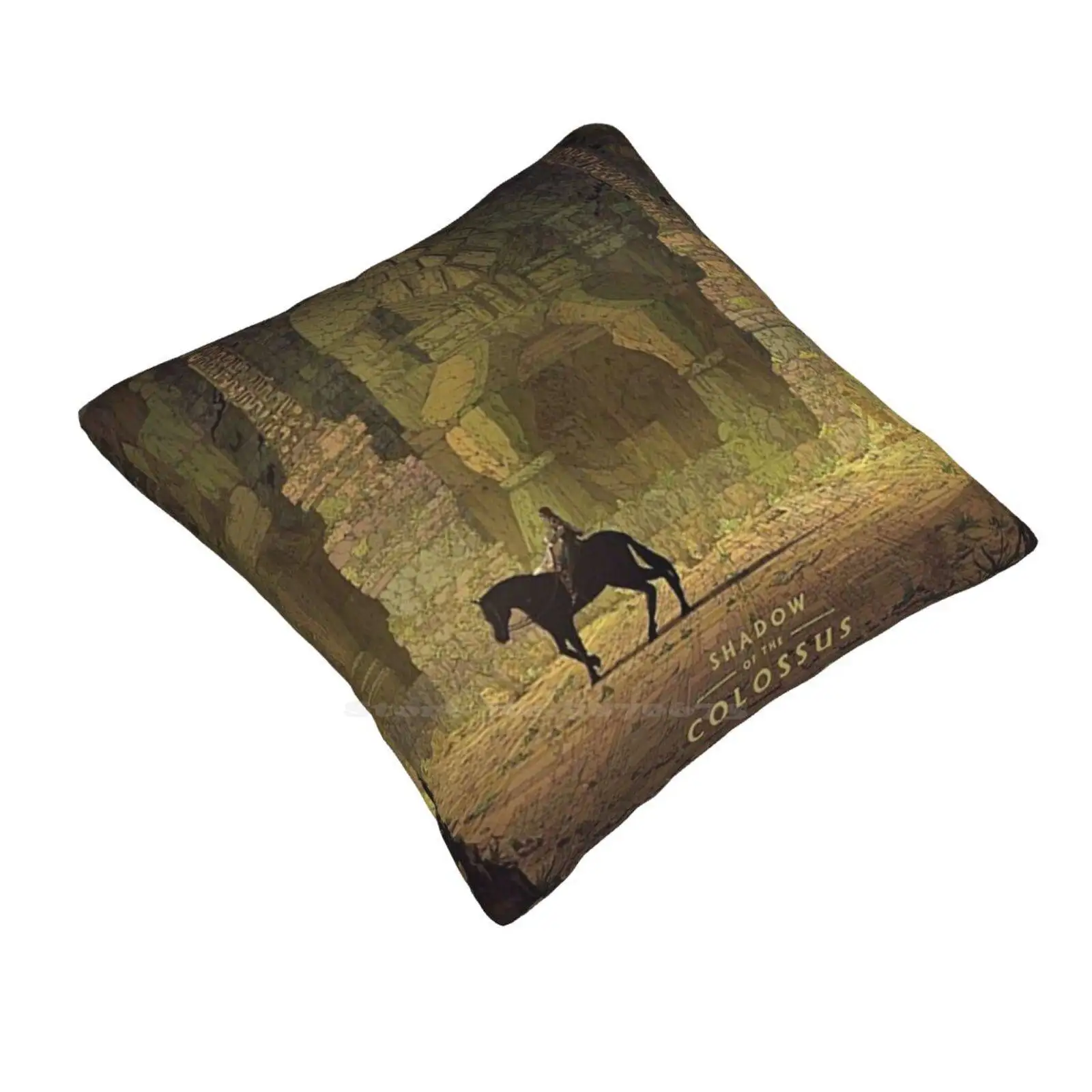 Shadow Of Colossus Game Poster Fashion Sofa Throw Pillow Cover Pillowcase Shadow Of The Colossus Ico Wander Gaming Video Game