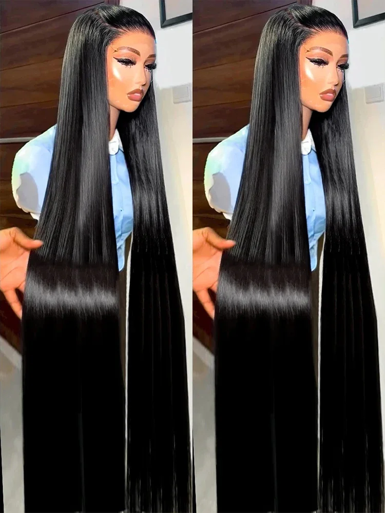 7x5 HD Glueless Straight Wigs 250 Density For Women Wig Human Hair 13x4 HD Transparent Lace Front Wig Pre Plucked Remy Brazilian