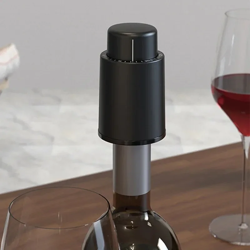 Wine Plug Vacuum Retain Freshness Champagne Stopper Red Wine Stopper Stainless Steel Wine Bottle Cap Leak-Proof Sealing. image 3