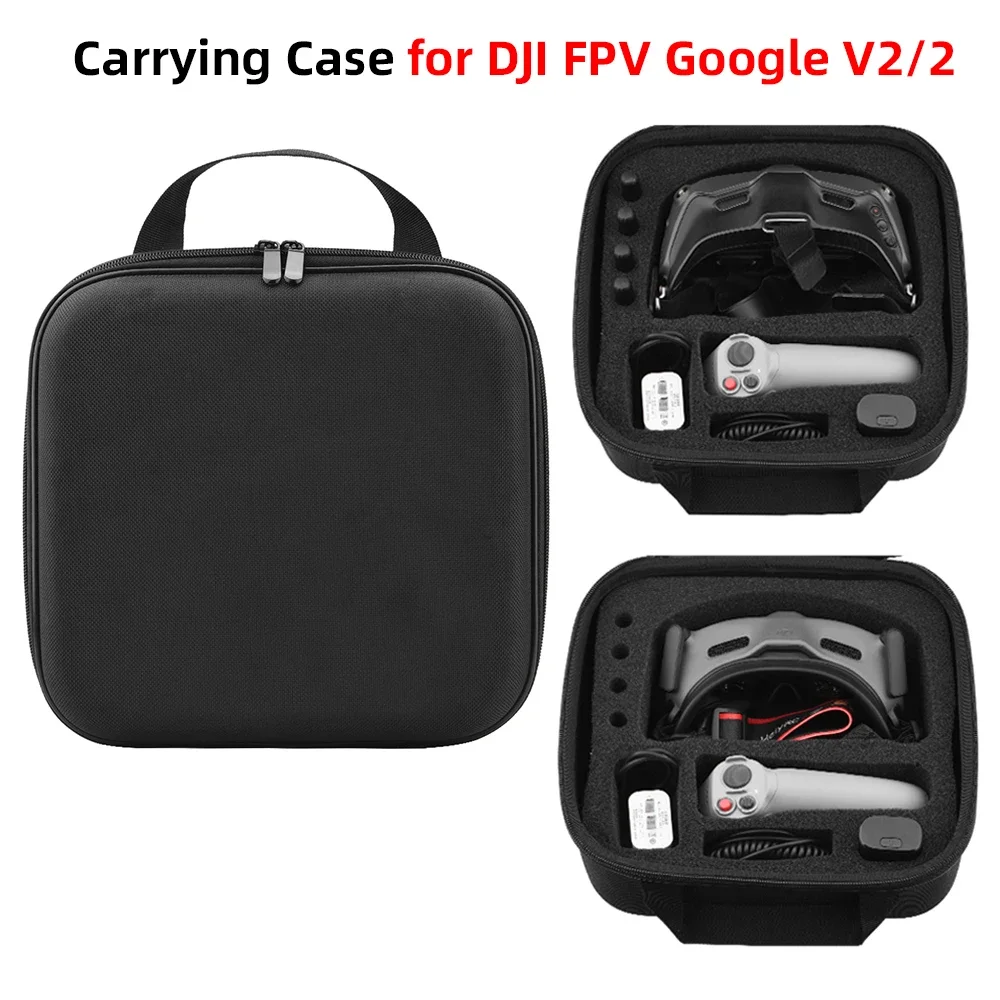 Carrying Case for DJI FPV Google V2/2 RC MOTION 2 Flight Glasses Storage Bag Protective Handbag for Drone Accessories